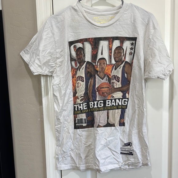 Mitchell & Ness White Graphic Tee / D36 - Picture 1 of 3